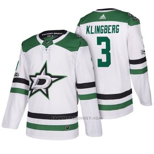 Camiseta Hockey Hombre Dallas Stars 3 John Klingberg 2018 Blanco