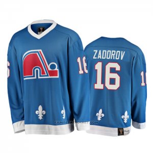 Camiseta Hockey Quebec Nordiques Nikita Zadorov Heritage Vintage Azul