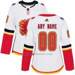 Camiseta Hockey Mujer Calgary Flames 2018 Personalizada Blanco
