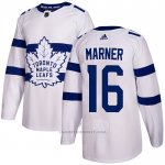 Camiseta Hockey Toronto Maple Leafs 16 Mitchell Marner Autentico 2018 Stadium Series Blanco