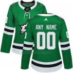Camiseta Hockey Mujer Dallas Stars Primera Personalizada Verde