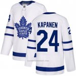 Camiseta Hockey Toronto Maple Leafs 24 Kasperi Kapanen Road Autentico Blanco