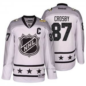 Camiseta Hockey Pittsburgh Penguins Sidney Crosby 87 2017 All Star Blanco