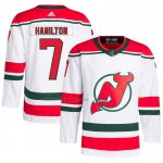 Camiseta Hockey New Jersey Devils Dougie Hamilton Autentico 2022-23 Blanco