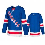 Camiseta Hockey New York Rangers Primera Autentico Blank Azul