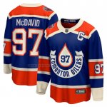 Camiseta Hockey Edmonton Oilers Connor McDavid 2023 NHL Heritage Classic Premier Breakaway Azul