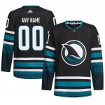 Camiseta Hockey San Jose Sharks Alterno Primegreen Autentico Personalizada Negro