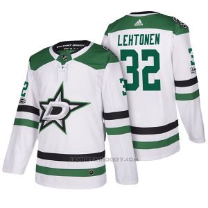 Camiseta Hockey Hombre Dallas Stars 32 Kari Lehtonen 2018 Blanco