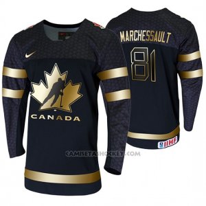 Camiseta Hockey Canada Jonathan Marchessault 2020 IIHF World Junior Championship Golden Edition Limited Negro