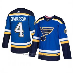 Camiseta St. Louis Blues Carl Gunnarsson Autentico Home Azul
