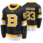 Camiseta Hockey Boston Bruins Karson Kuhlman Alternato Premier Breakaway Negro