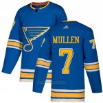 Camiseta Hockey St. Louis Blues 7 Joe Mullen Alterno Autentico Azul