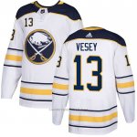 Camiseta Hockey Buffalo Sabres 13 Jimmy Vesey Road Autentico Blanco