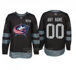 Camiseta Hockey Hombre Columbus Blue Jackets Personalizada Negro