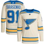 Camiseta Hockey St. Louis Blues Vladimir Tarasenko 2022 Winter Classic Autentico Crema