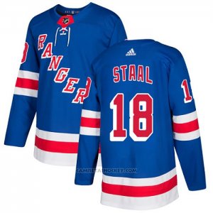 Camiseta Hockey New York Rangers 18 Marc Staal Primera Autentico Azul