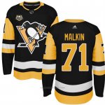 Camiseta Hockey Nino Pittsburgh Penguins 71 Evgeni Malkin Negro 50 Anniversary Home Premier