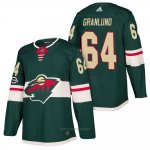 Camiseta Hockey Nino Minnesota Wild 64 Mikael Granlund Verde 2018 Autentico Home