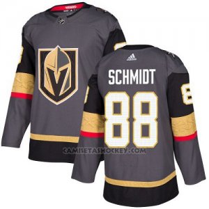 Camiseta Hockey Nino Vegas Golden Knights 88 Nate Schmidt Gris Home Autentico Stitched