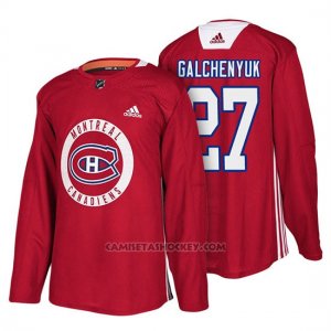 Camiseta Montreal Canadiens Alex Galchenyuk New Season Practice Rojo