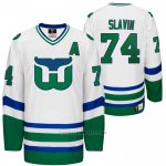 Camiseta Hockey Hartford Whalers Night Jaccob Slavin Heritage Throwback Blanco