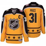Camiseta Hockey Montreal Canadiens Carey Price 31 2017 All Star Amarillo