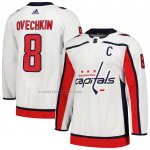 Camiseta Hockey Vegas Washington Capitals Alexander Ovechkin Segunda Captain Primegreen Autentico Blanco