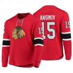 Camiseta Chicago Blackhawks Artem Anisimov Platinum Rojo