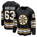 Camiseta Hockey Boston Bruins Brad Marchand 100th Aniversario Premier Breakaway Negro