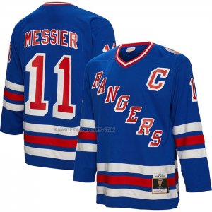 Camiseta Hockey New York Rangers Mark Messier Mitchell & Ness Big & Tall 2015 Blue Line Azul