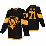 Camiseta Hockey Pittsburgh Penguins Evgeni Malkin Autentico 2019 Stadium Series Negro