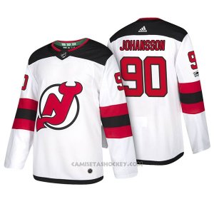 Camiseta Hockey Hombre New Jersey Devils 90 Marcus Johansson 2018 Blanco
