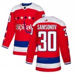 Camiseta Hockey Washington Capitals 30 Ilya Samsonov Alterno Autentico Rojo