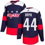 Camiseta Hockey Washington Capitals 44 Brooks Orpik Autentico 2018 Stadium Series Azul