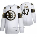 Camiseta Hockey Boston Bruins Torey Krug Golden Edition Limited Blanco