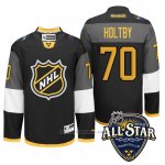 Camiseta Hockey Washington Capitals 70 Braden Holtby 2016 All Star Negro