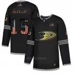 Camiseta Hockey Anaheim Ducks Ryan Getzlaf 2020 USA Flag Negro