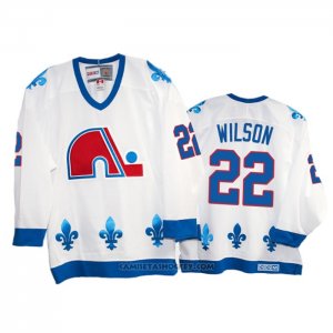Camiseta Hockey Quebec Nordiques Colin Wilson Heritage Vintage Replica 1991-95 Blanco