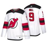 Camiseta Hockey Hombre New Jersey Devils 9 Taylor Hall 2018 Blanco