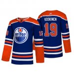 Camiseta Edmonton Oilers Mikko Koskinen Alternato Adidas Autentico Azul