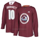 Camiseta Colorado Avalanche Sven Andrighetto Maroon New Season Practice