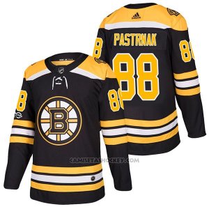 Camiseta Hockey Hombre Autentico Boston Bruins David Pastrnak Home 2018 Negro