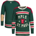 Camiseta Hockey Minnesota Wild 2022 Winter Classic Autentico Verde