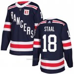 Camiseta Hockey New York Rangers 18 Marc Staal 2018 Winter Classic Azul