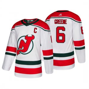 Camiseta New Jersey Devils Andy Greene Alternato Adidas Autentico Blanco