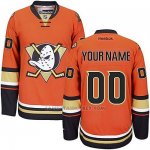 Camiseta Hockey Hombre Anaheim Ducks Reebok Alterno Premier Personalizada Naranja