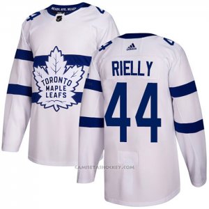 Camiseta Hockey Toronto Maple Leafs 44 Morgan Rielly Autentico 2018 Stadium Series Blanco