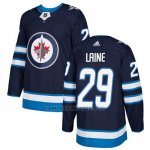 Camiseta Hockey Nino Winnipeg Jets 29 Patrik Laine Azul Home Autentico Stitched
