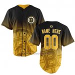 Camiseta Hockey Hombre Boston Bruins Personalizada Amarillo