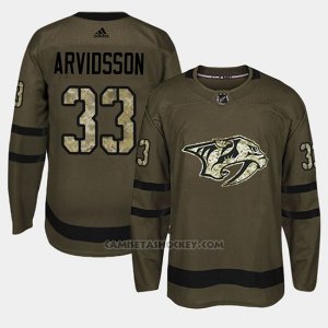 Camiseta Nashville Predators Viktor Arvidsson Camo Salute To Service